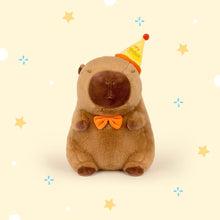 Load image into Gallery viewer, Happy Birthday Capybara Plush Toy Fluffty Kawaii Plushie Doll Simulation Capibara Cute Stuffed Animals Soft Plush Birthday Gift Kid Toys