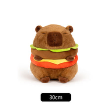 Load image into Gallery viewer, Hamburger Turtle Backpack Capybara Plush Toy Fluffty Kawaii Plushie Simulation Capibara Cute Stuffed Animals Soft Plush Kid Toys Children's Day Gift
