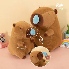 Load image into Gallery viewer, Hamburger Turtle Backpack Capybara Plush Toy Fluffty Kawaii Plushie Simulation Capibara Cute Stuffed Animals Soft Plush Kid Toys Children's Day Gift