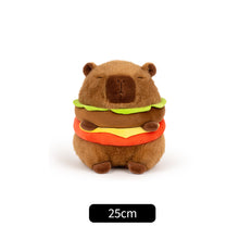 Load image into Gallery viewer, Hamburger Turtle Backpack Capybara Plush Toy Fluffty Kawaii Plushie Simulation Capibara Cute Stuffed Animals Soft Plush Kid Toys Children's Day Gift