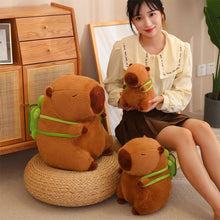 Load image into Gallery viewer, Turtle Backpack Capybara Plush Toy Fluffty Kawaii Plushie Simulation Capibara Cute Stuffed Animals Soft Plush Kid Toys Children's Day Gift