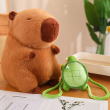 Load image into Gallery viewer, Turtle Backpack Capybara Plush Toy Fluffty Kawaii Plushie Simulation Capibara Cute Stuffed Animals Soft Plush Kid Toys Children's Day Gift