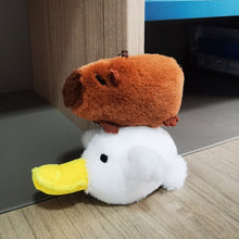 Load image into Gallery viewer, 13-15cm Cute Capybara Plush Keyring Pendant Soft Stuffed Plush Keychain Toy Backpack Pendant Birthday Gifts For Children