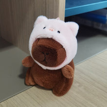 Load image into Gallery viewer, 13-15cm Cute Capybara Plush Keyring Pendant Soft Stuffed Plush Keychain Toy Backpack Pendant Birthday Gifts For Children