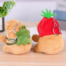 Load image into Gallery viewer, 13-15cm Cute Capybara Plush Keyring Pendant Soft Stuffed Plush Keychain Toy Backpack Pendant Birthday Gifts For Children