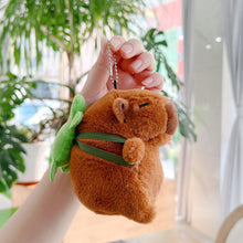 Load image into Gallery viewer, 10cm/11cm Cute Capybara Plush Keyring Pendant Soft Stuffed Plush Keychain Toy Backpack Pendant Birthday Gifts For Children
