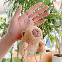 Load image into Gallery viewer, 10cm/11cm Cute Capybara Plush Keyring Pendant Soft Stuffed Plush Keychain Toy Backpack Pendant Birthday Gifts For Children