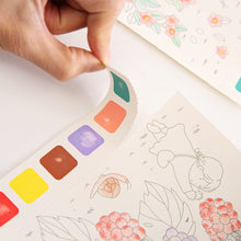 Load image into Gallery viewer, 20 Sheets Portable Children Watercolor Painting Book Paint with Water Brush Kids Gouache Graffiti Picture Coloring Drawing Toys Gifts