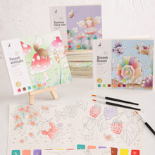 Load image into Gallery viewer, 20 Sheets Portable Children Watercolor Painting Book Paint with Water Brush Kids Gouache Graffiti Picture Coloring Drawing Toys Gifts