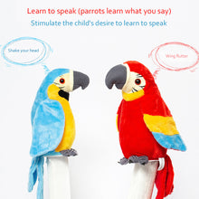 Load image into Gallery viewer, Talking Parrot Electronic Plush Toys Speaking Recording Repeats Cute Soft Musical Toy That Flaps Wings Kids Baby Gift