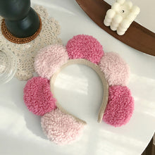 Load image into Gallery viewer, Fleece Sunflower Headband Cute Skincare Headband Hairband Candy Color Headband Gift Hair Accessories