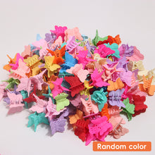 Load image into Gallery viewer, Colorful Butterfly Hair Clips Children's Hair Scrub Accessories Girls Bangs Hair Claw Clip Ponytail Clip