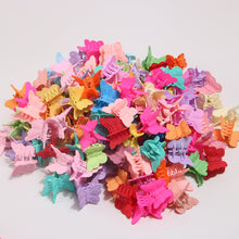 Load image into Gallery viewer, Colorful Butterfly Hair Clips Children's Hair Scrub Accessories Girls Bangs Hair Claw Clip Ponytail Clip