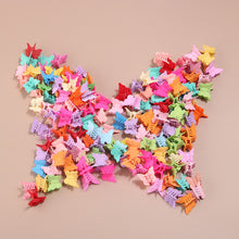Load image into Gallery viewer, Colorful Butterfly Hair Clips Children's Hair Scrub Accessories Girls Bangs Hair Claw Clip Ponytail Clip