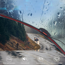 Load image into Gallery viewer, Universal 14" 16" 18" 20" 22" Car Windshield Wiper Blades Double Layer Soft Rubber Automotive Replacement Wipers