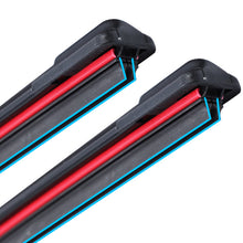 Load image into Gallery viewer, Universal 14" 16" 18" 20" 22" Car Windshield Wiper Blades Double Layer Soft Rubber Automotive Replacement Wipers