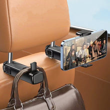 Load image into Gallery viewer, 2 in 1 Car Seat Hook Rear Row Hanger Phone Holder Stable Headrest Hanging Hook Hidden