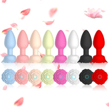 Load image into Gallery viewer, Silicone Charging APP Remote Control Rose Silicone Anal Plug Female Masturbator Women Adults Sex Toys