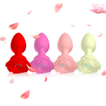 Load image into Gallery viewer, Silicone Charging APP Remote Control Rose Silicone Anal Plug Female Masturbator Women Adults Sex Toys