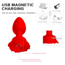 Load image into Gallery viewer, Silicone Charging APP Remote Control Rose Silicone Anal Plug Female Masturbator Women Adults Sex Toys