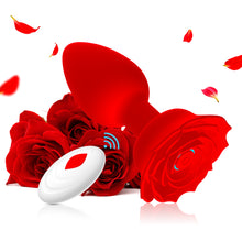 Load image into Gallery viewer, Silicone Charging APP Remote Control Rose Silicone Anal Plug Female Masturbator Women Adults Sex Toys