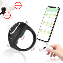 Load image into Gallery viewer, APP Remote Control Three Vibration Wearable Charging Silicone Delay Lock Ring Delay Ejaculation Male Silicone Sex Toy