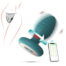 Load image into Gallery viewer, Portable Charging Remote Control APP Thread Twisting Vibration Silicone Anal Plug Female and Male Sex Toys