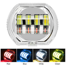 Load image into Gallery viewer, 4.5" 8000LM Motorcycle Headlight LED Angel Devil Eyes Headlight Projector Lens High/Low Beam Strobe Spotlight DRL Dual Lamp 28W
