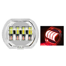Load image into Gallery viewer, 4.5" 8000LM Motorcycle Headlight LED Angel Devil Eyes Headlight Projector Lens High/Low Beam Strobe Spotlight DRL Dual Lamp 28W