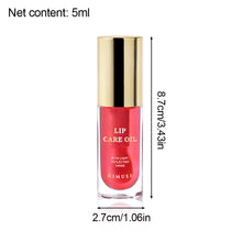 Load image into Gallery viewer, Crystal Jelly Moisturizing High Shine Nourishing Lip Oil Plumping Lip Gloss Makeup Sexy Plump Lip Glow Oil Tinted Lip Plumper 5ml 1 Piece Lip Care Oil