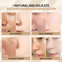 Load image into Gallery viewer, Wet-And-Dry Dual Use Face Setting Powder Oil-control 24 Hours Long Lasting Waterproof Matte Face Makeup Cosmetic Setting Compact Powder