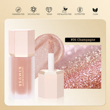 Load image into Gallery viewer, Glitter Glow Dewy Liquid Highlighter Eyeshadow Pen Makeup Glow Face Contour Shimmer Pink White Highlight Pallete Illuminator Cosmetics 6 Colors