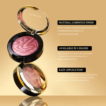 Load image into Gallery viewer, 5 Colors Blush Powder Face Blusher Lighting Glow Baked Blush Natural Cheek Tint Brighten Face Waterproof Face Contouring Cosmetics Blush Powder Soft Female Makeup