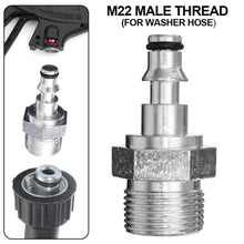 Load image into Gallery viewer, Car Wash Metal Adapter Foam Nozzle Foam Generator Foam Quick Release High Pressure Washer Soap Foamer M14 M22 Adapter for LAVOR VAX COMET