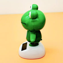 Load image into Gallery viewer, Solar Powered Cute Swinging Animals Shaking Head Forg Dashboard Ornament Auto Car Interior Decorations Styling Home Decoration Gift