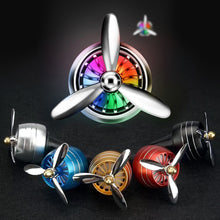 Load image into Gallery viewer, Car Decoration Car Air Vent Freshener Perfume Clip Helicopter with LED Colorful Ambience Light Fan Fragrance Aroma Diffuser