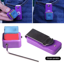 Load image into Gallery viewer, 1PC Billiard Chocolate Powder Clip Strong Magnetic Adsorption Mute Gun Powder Case With Stainless Steel Hook Billiard Accessories
