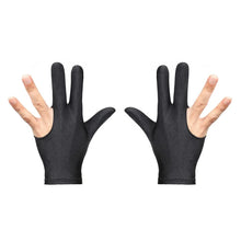 Load image into Gallery viewer, 1PC Professional Billiards Three-Finger Gloves Light Breathable Spandex Gloves Universal For Both Hands Snooker Supplies