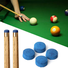 Load image into Gallery viewer, 20PCS 10/12/13MM Pool Cue Leather Tips Thin Monolayer Blue Leather Head With Moisture-Proof Powder Billiards Accessories