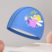 Load image into Gallery viewer, 1PC Children'S PU Coated Swimming Cap Cartoon Print High Elastic Waterproof Ear Protector Breathable Swimming Cap