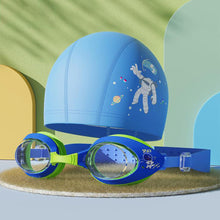 Load image into Gallery viewer, Children's Cartoon Small Frame Swimming Goggles HD Waterproof Anti-Fog Diving Goggles Silicone Cap Professional Swimming Equipment