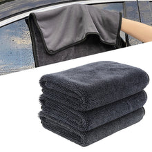 Load image into Gallery viewer, Microfiber Car Cleaning Towel Double-Sided Ultra Absorbent Car Wash Cleaning Cloth Soft Scratch Proof Lint Washing Towel