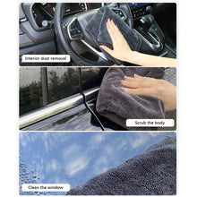 Load image into Gallery viewer, Microfiber Car Cleaning Towel Double-Sided Ultra Absorbent Car Wash Cleaning Cloth Soft Scratch Proof Lint Washing Towel