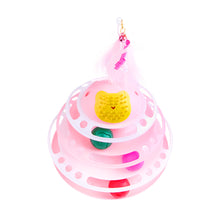 Load image into Gallery viewer, 4 Levels Cat Toy Tower Turntable Roller Balls Toys Interactive Intelligence Training Track Puzzle Funny Games Accessories