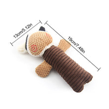 Load image into Gallery viewer, Pet Dog Squeaky Toys Animals Shapes Squeaky Plush Chew Toys for Small Medium Large Dogs