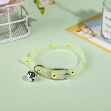 Load image into Gallery viewer, Adjustable Pet Glowing Collar With Bell Buckle Neck Strap Puppy Luminous Collar Cute Dog Cat Collar Glow At Night Pet Supplies