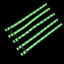 Load image into Gallery viewer, Adjustable Pet Glowing Collar With Bell Buckle Neck Strap Puppy Luminous Collar Cute Dog Cat Collar Glow At Night Pet Supplies