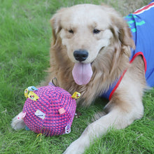 Load image into Gallery viewer, Interactive Ball Dog Toy for Aggressive Chewers Training Decompress Bite Resistant Plush Handle Dog Toys with Bells Pet Supplies