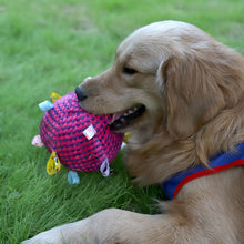 Load image into Gallery viewer, Interactive Ball Dog Toy for Aggressive Chewers Training Decompress Bite Resistant Plush Handle Dog Toys with Bells Pet Supplies