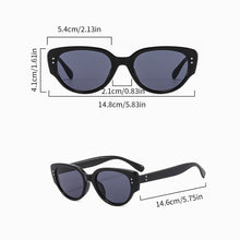 Load image into Gallery viewer, Individuality Simple Oval Sungalsses Women Men Vintage Retro Black Sun Glasses Female Fashion Classic Small Frame Shades